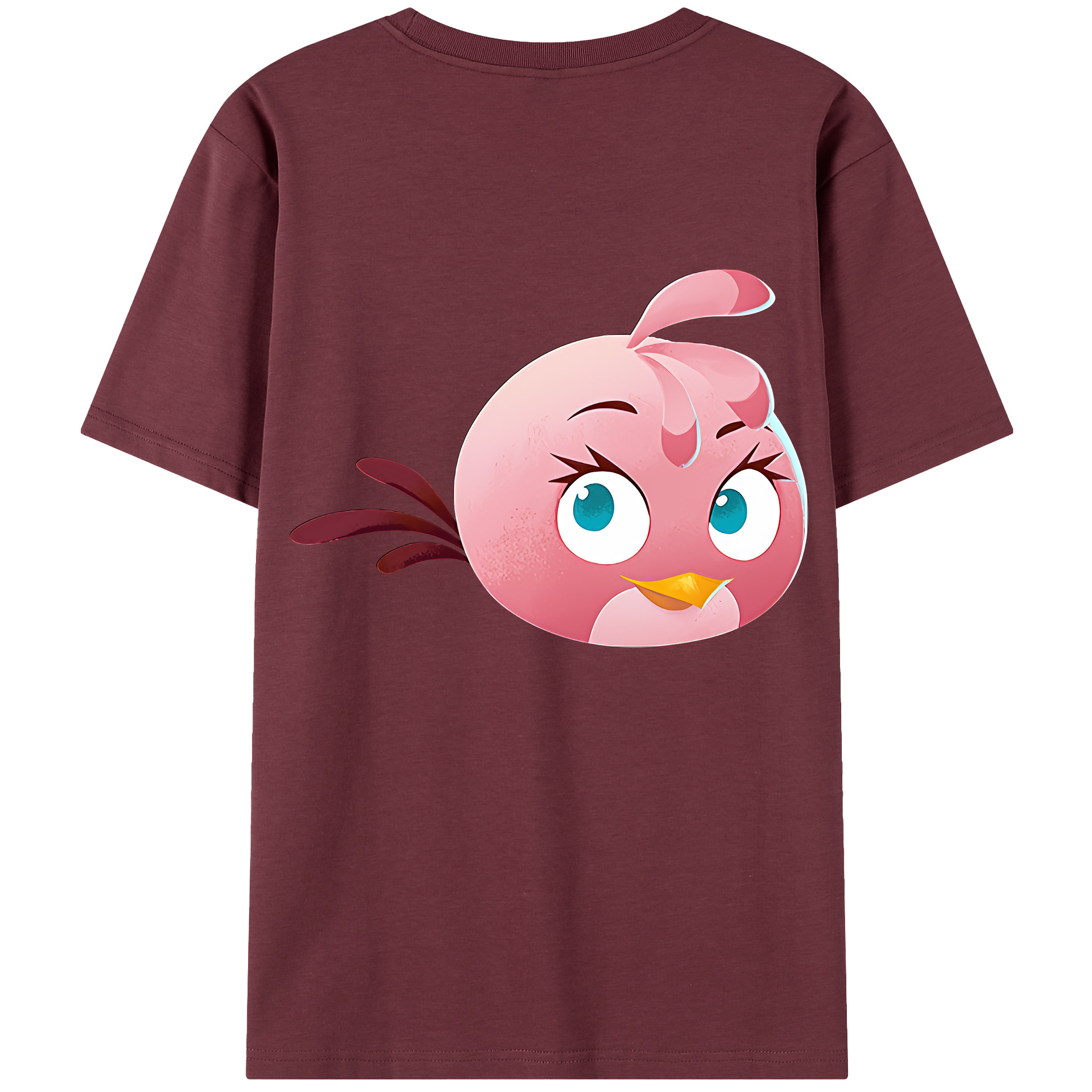 （画像用） Angry Birds アングリーバード 綿100％半袖Tシャツ（背面プリント）